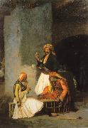 Jean Leon Gerome Arnauts Playing Chess Sweden oil painting reproduction